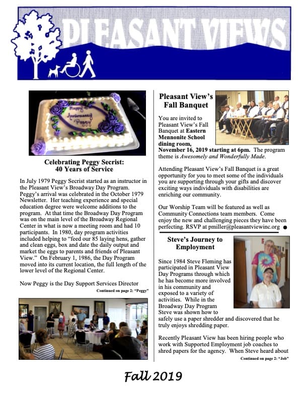 Fall 2019 Newsletter